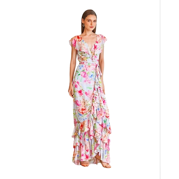 chinese dress ladies Kim Maxi Dress – SEROYA main image 1